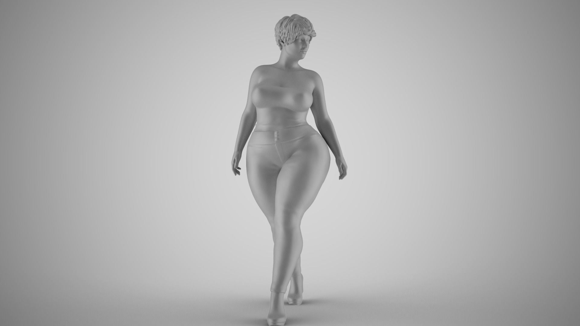 Sumptuous Woman 3D print model_3