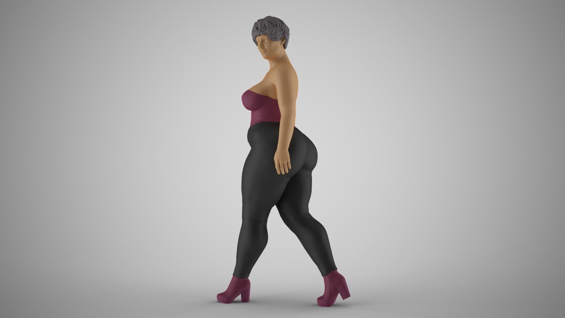 Sumptuous Woman 3D print model_10