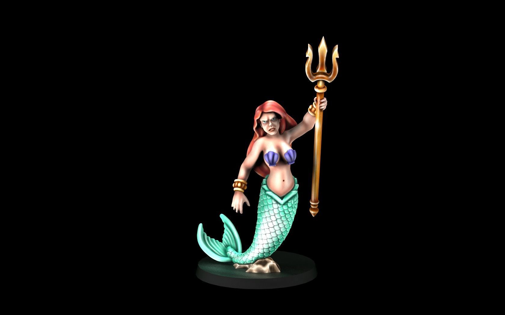 Little Mermaid 3D print model_1