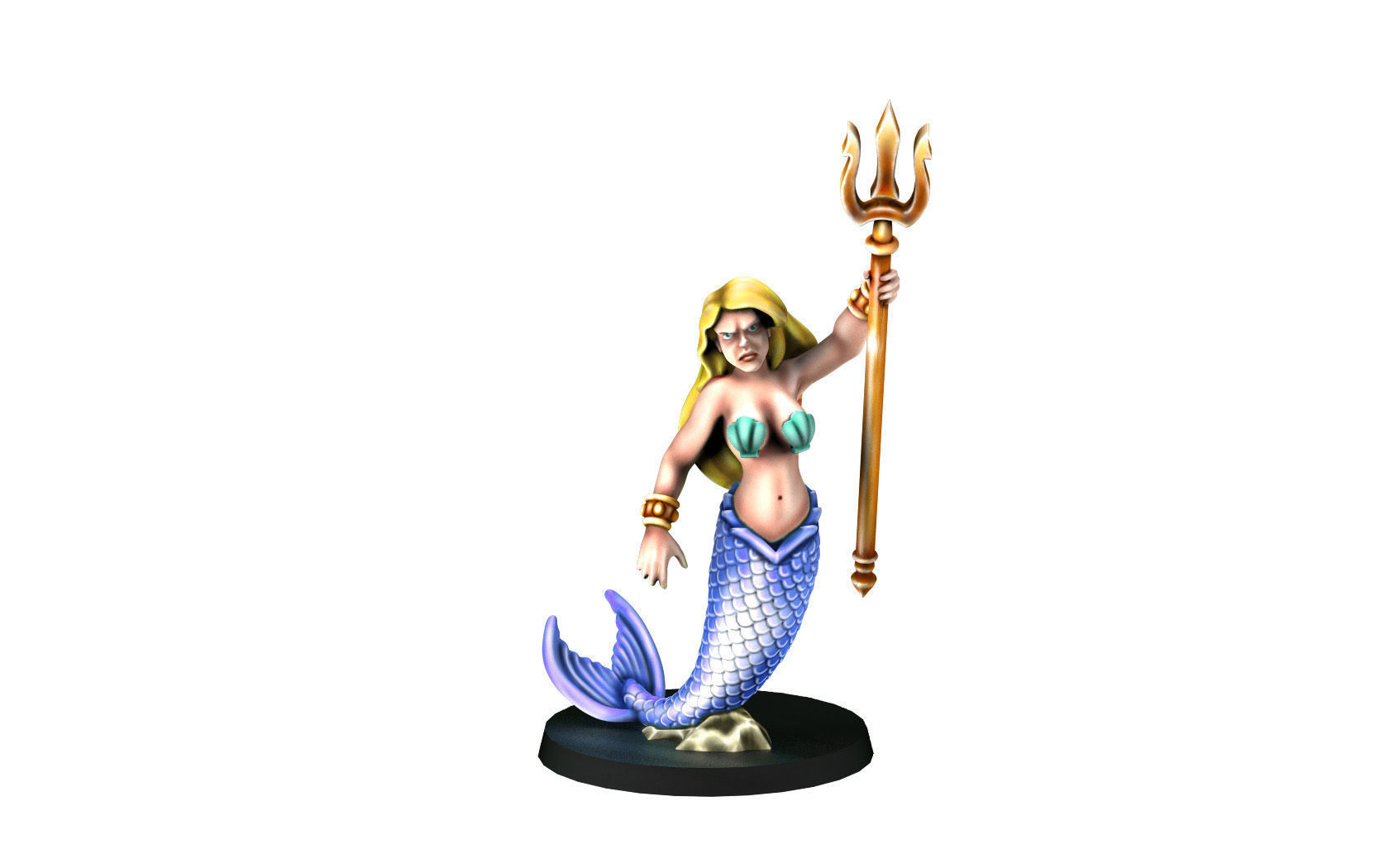 Little Mermaid 3D print model_2