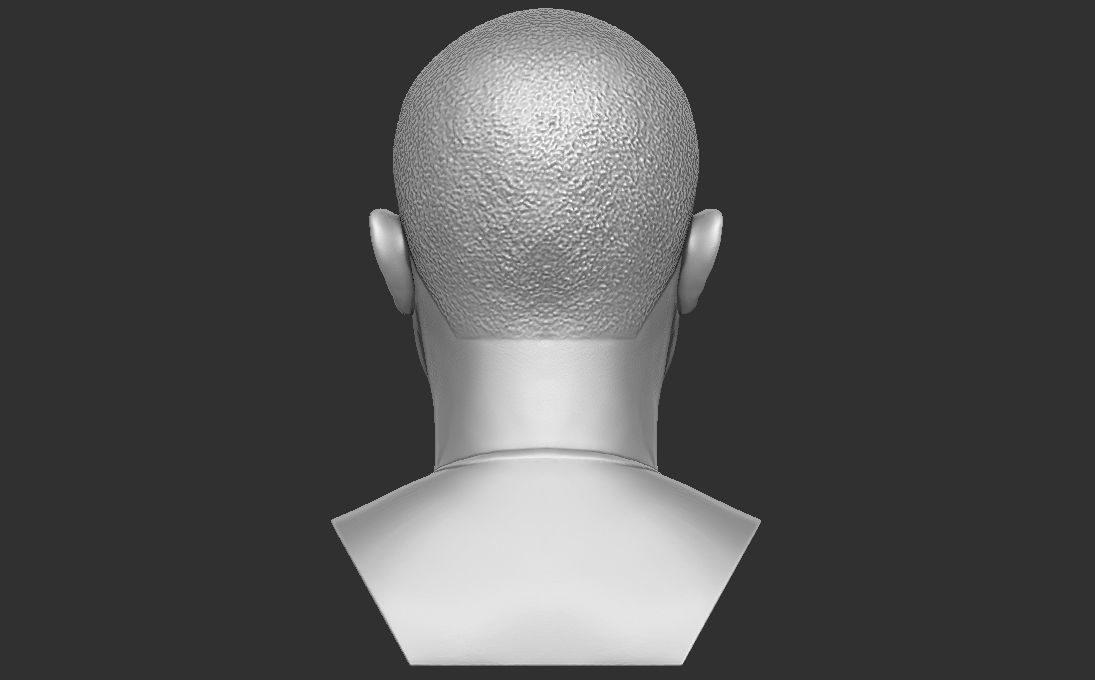 Pharrell Williams bust 3D printing ready stl obj formats 3D print model_11