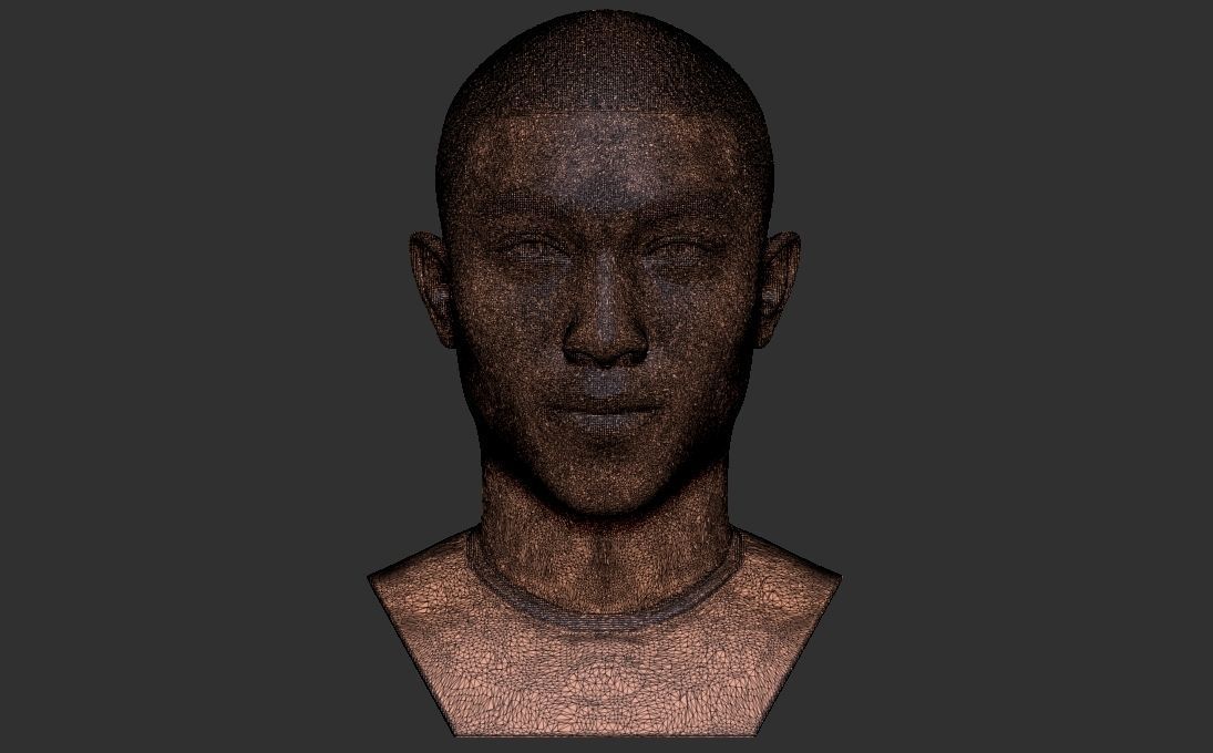 Pharrell Williams bust 3D printing ready stl obj formats 3D print model_32