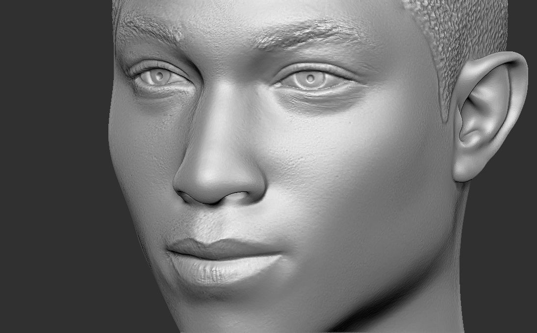 Pharrell Williams bust 3D printing ready stl obj formats 3D print model_26