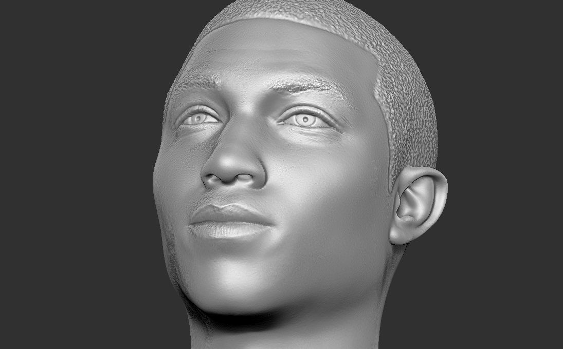 Pharrell Williams bust 3D printing ready stl obj formats 3D print model_28