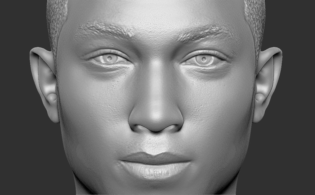 Pharrell Williams bust 3D printing ready stl obj formats 3D print model_24