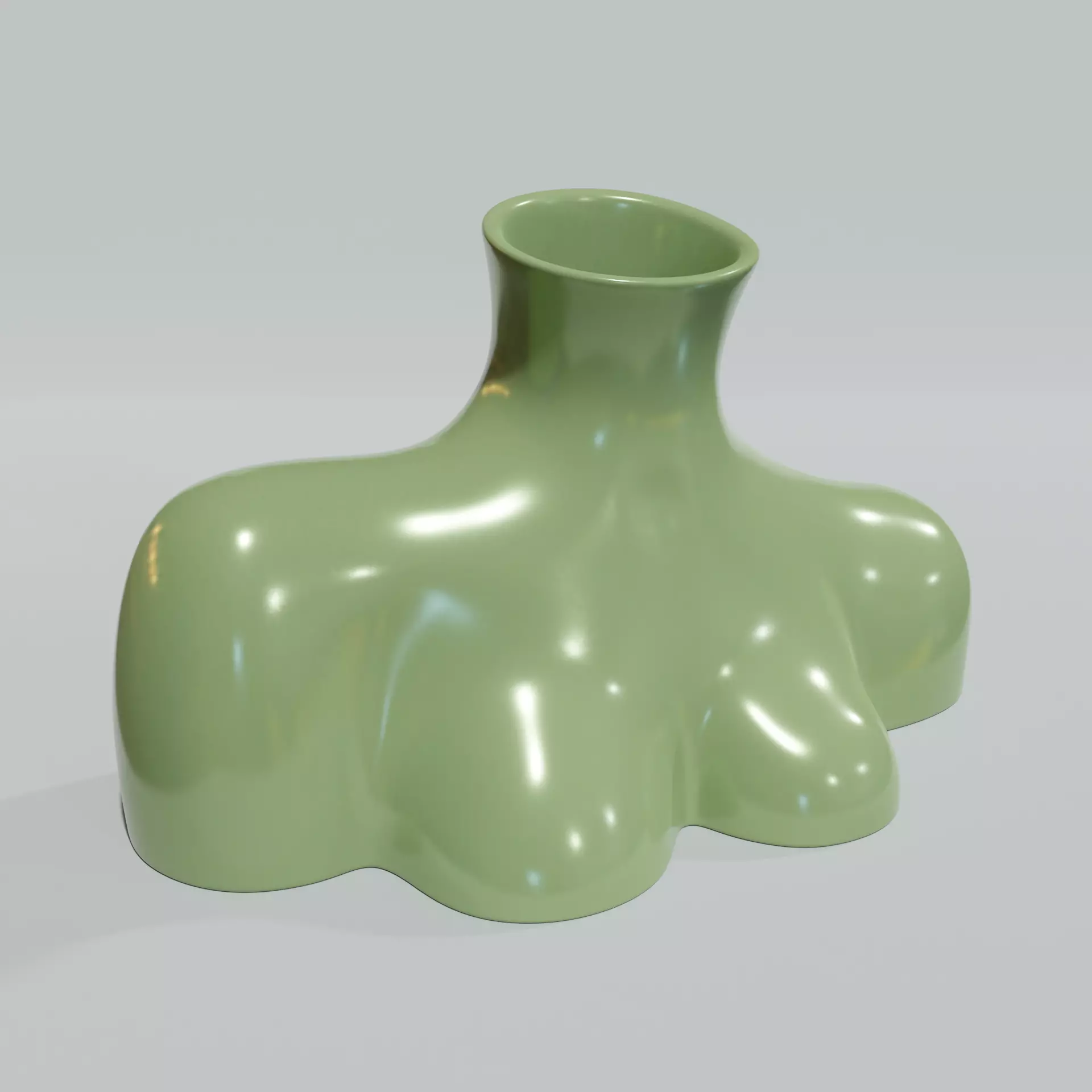 Chest vase 3D print model