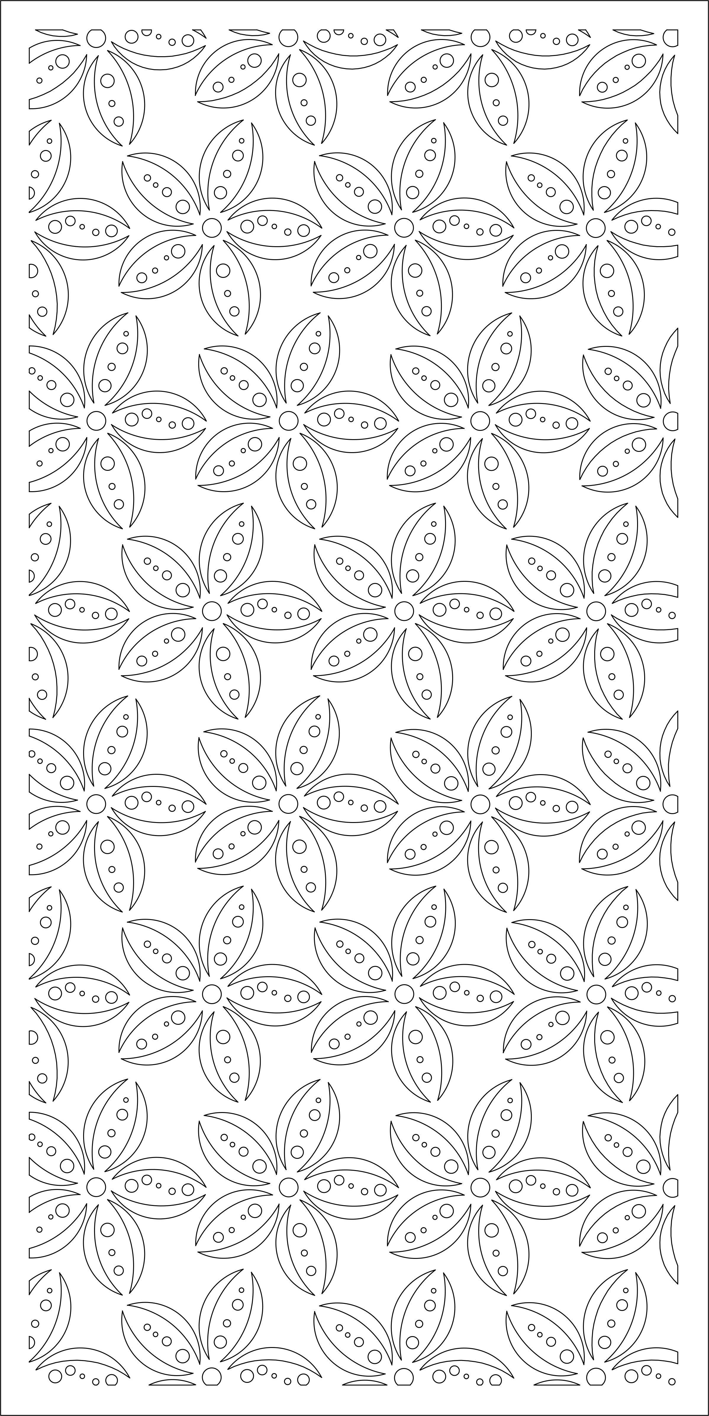 Partition three wooden panels 3D model_4