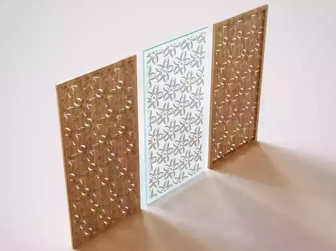 Partition three wooden panels