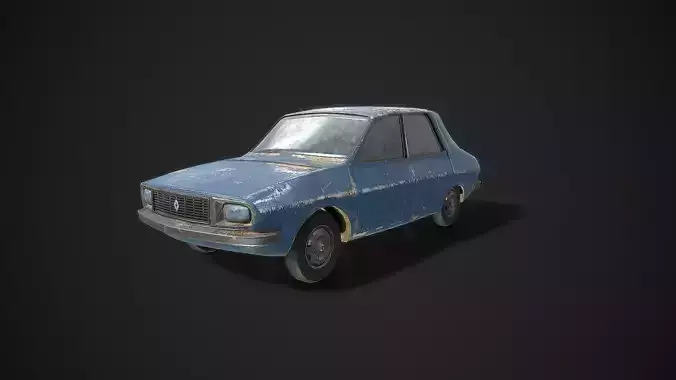 Renault 12TL 1971 Low-poly 3D model