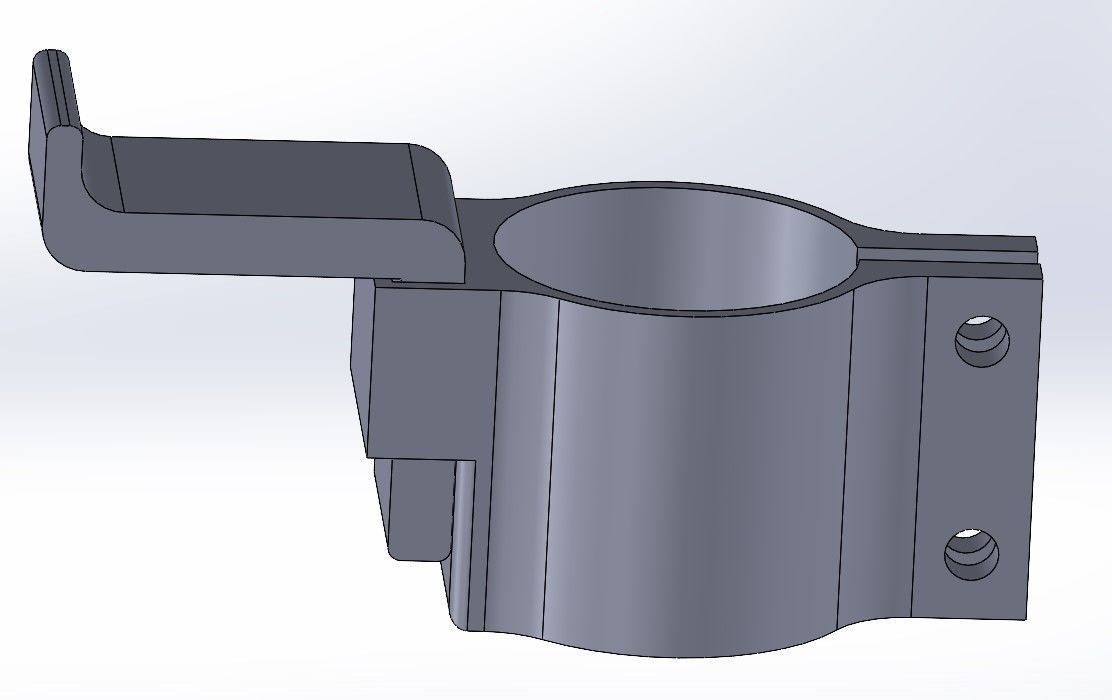 headphone holder for ikea desk stand 3D print model