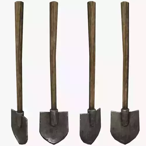 Shovel Low-poly 3D model