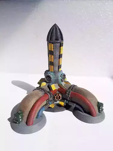 Modular industrial terrain     industrial burner 3D print model