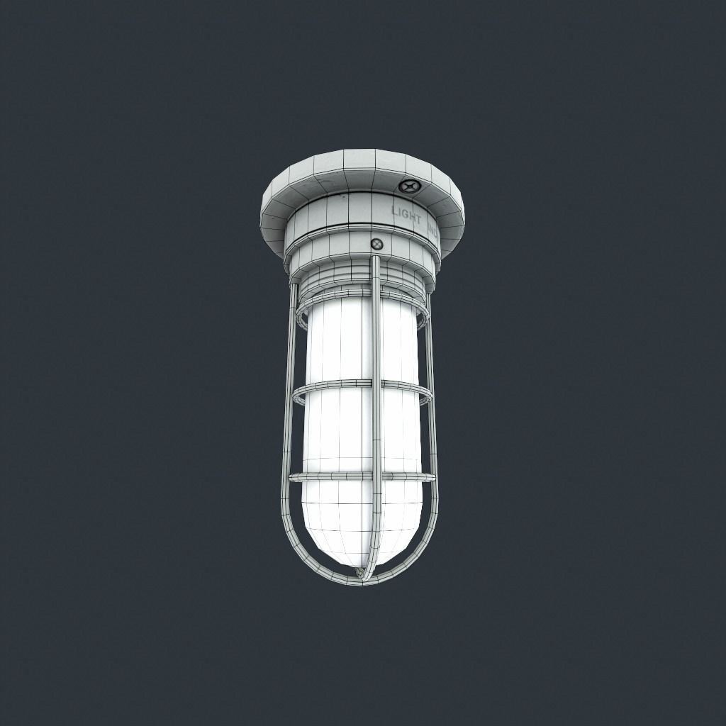 Bunker Light v2 Low-poly 3D model_17