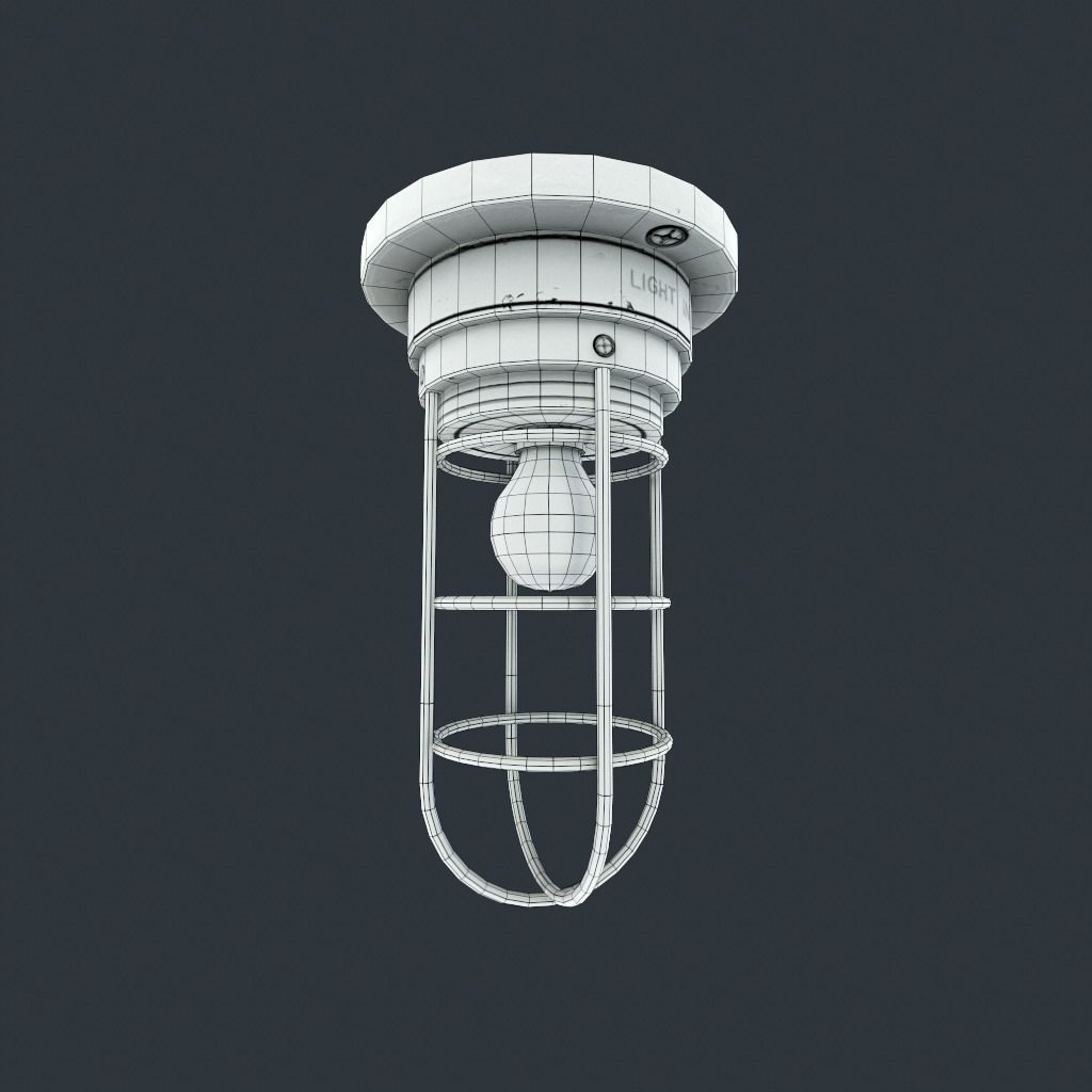 Bunker Light v2 Low-poly 3D model_20