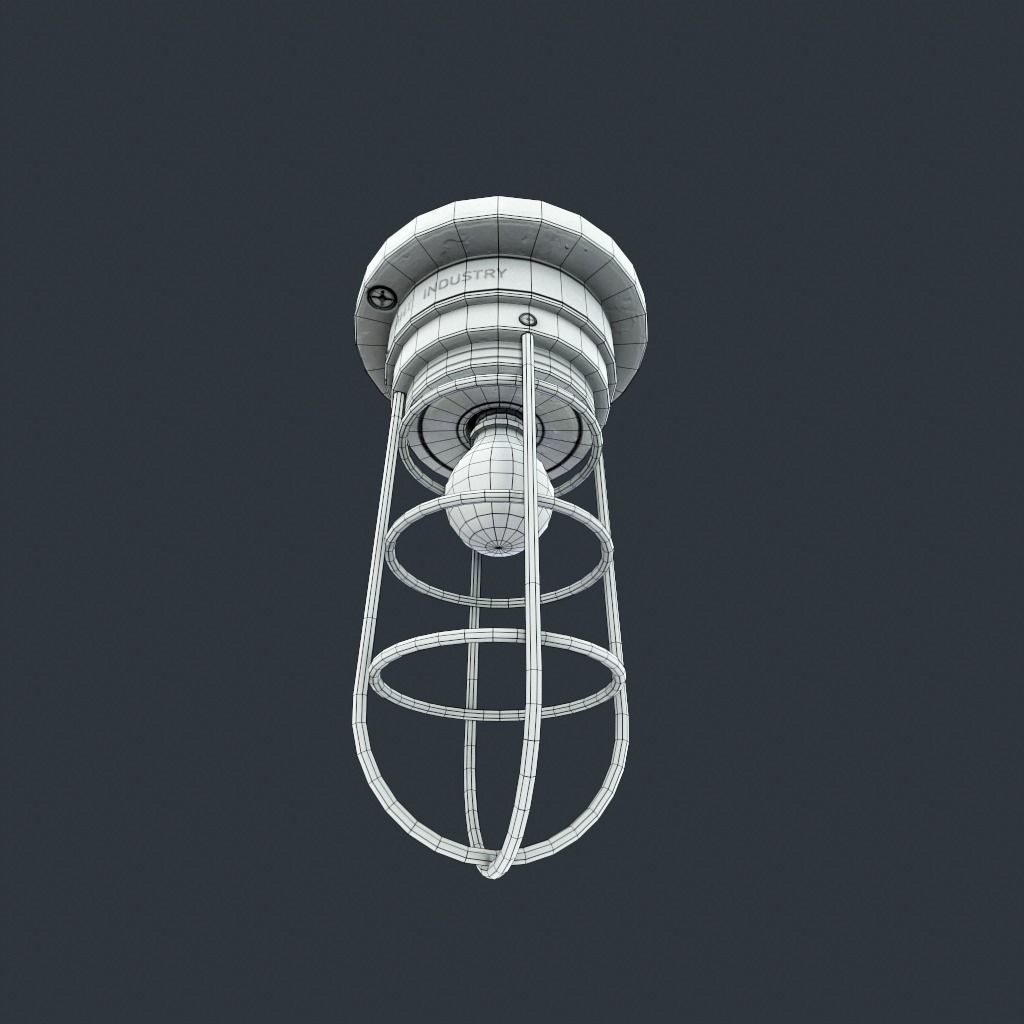 Bunker Light v2 Low-poly 3D model_19