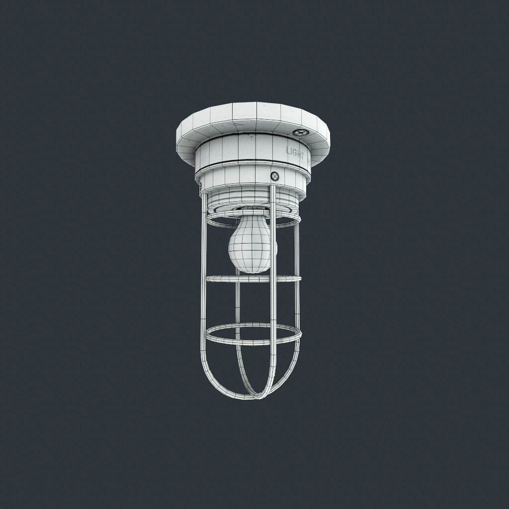 Bunker Light v2 Low-poly 3D model_18