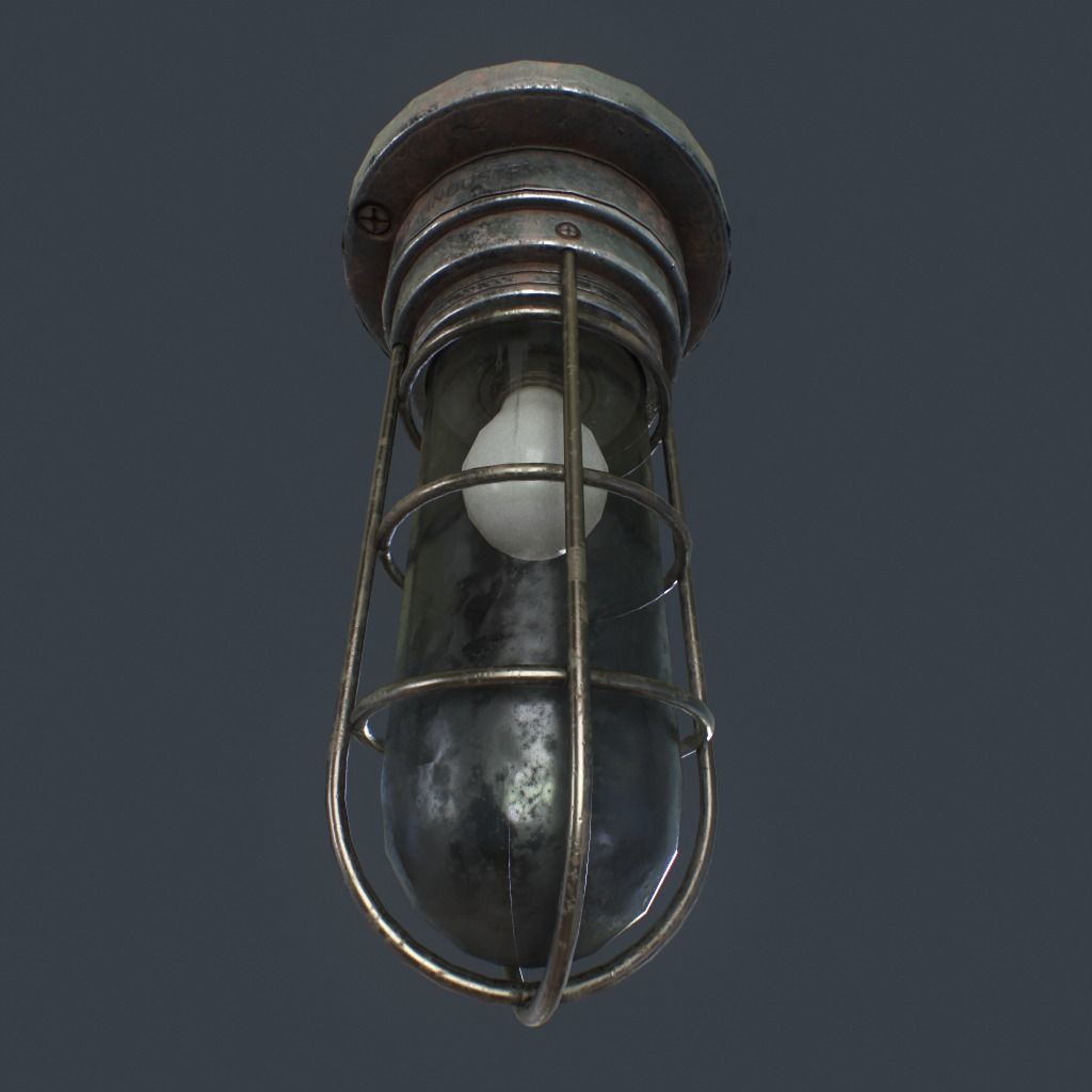 Bunker Light v2 Low-poly 3D model_5