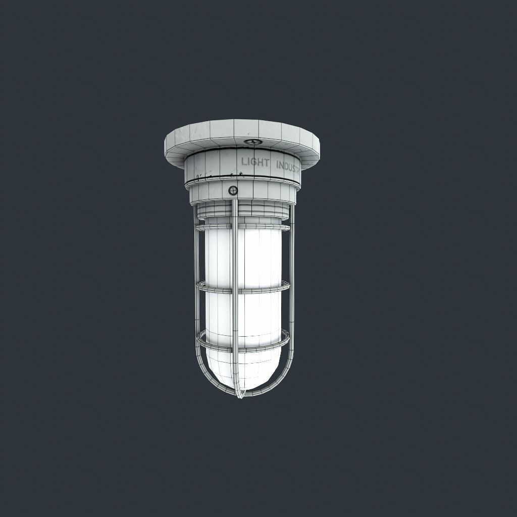 Bunker Light v2 Low-poly 3D model_15