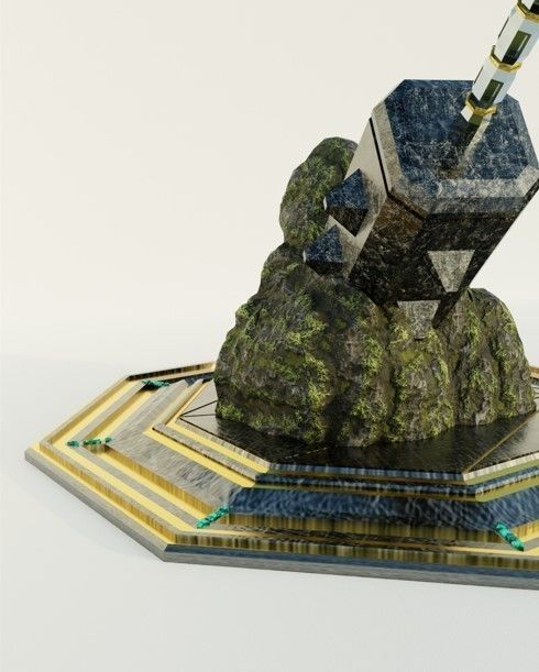 war hammer Medieval Arm Fantasy 3D model_3