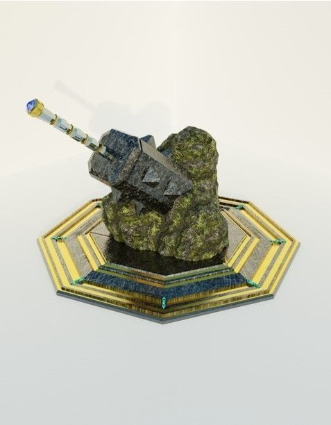 war hammer Medieval Arm Fantasy 3D model_1