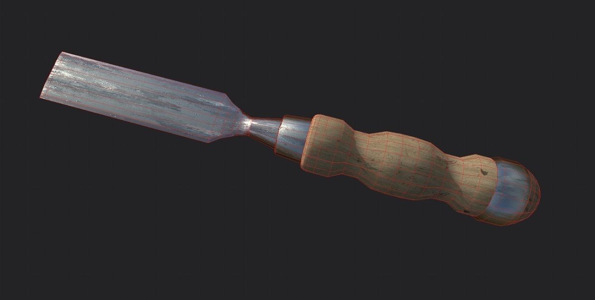 Chisel 3D Model Low-poly 3D model_6
