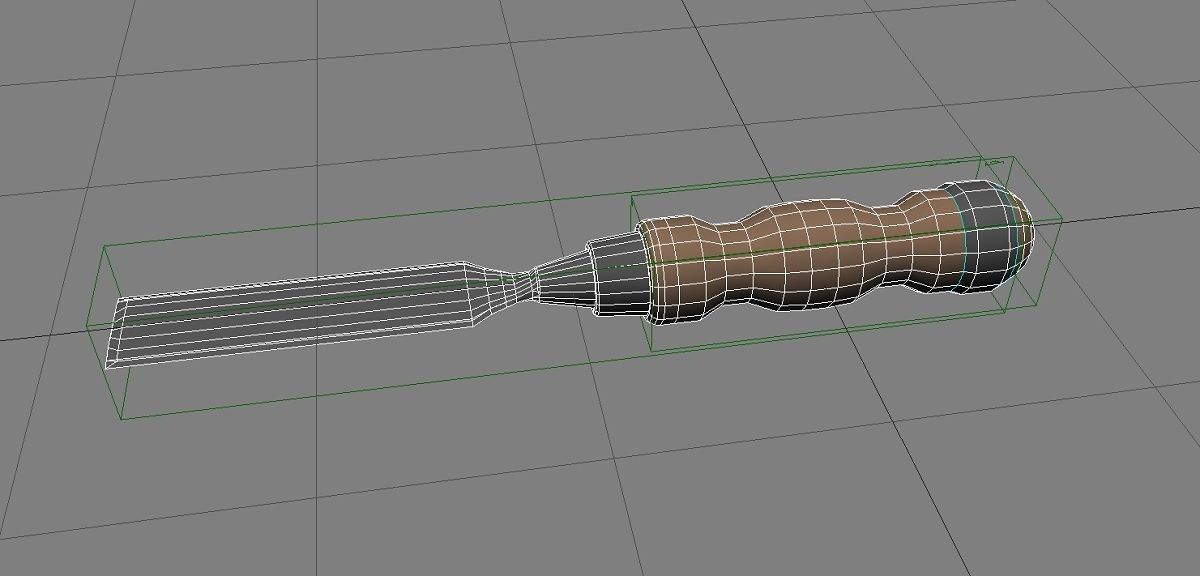 Chisel 3D Model Low-poly 3D model_5