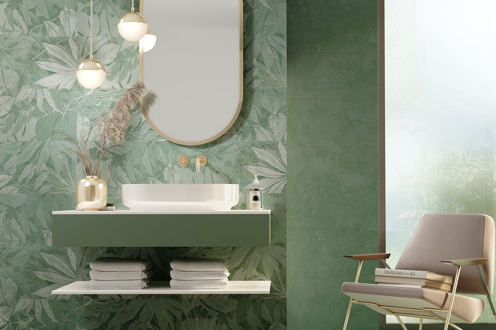 Modern Bathroom Interior 3D model_2