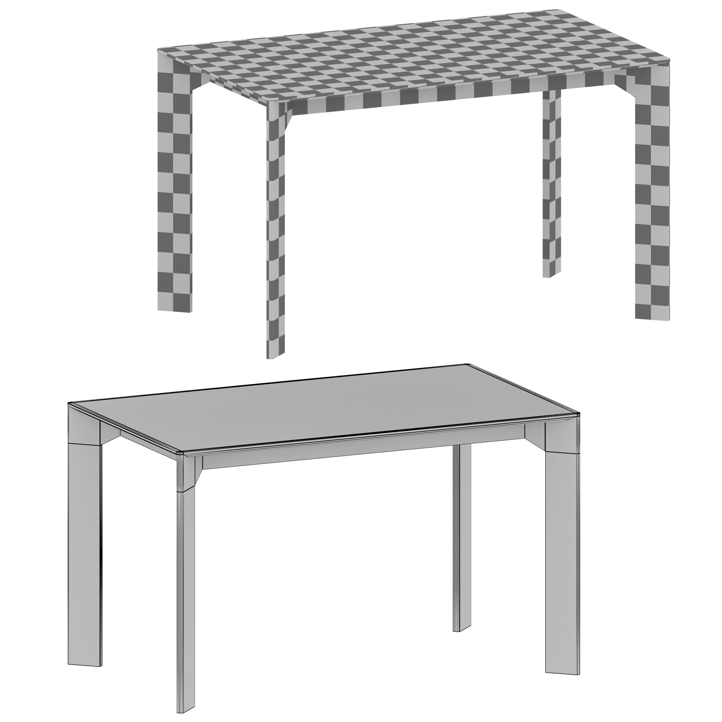 Ivy 50 Dining Table Crate and Barrel 3D model_10