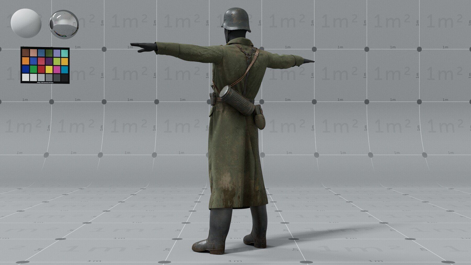 PBR 3D model - German ww2 soldier 3D model_3