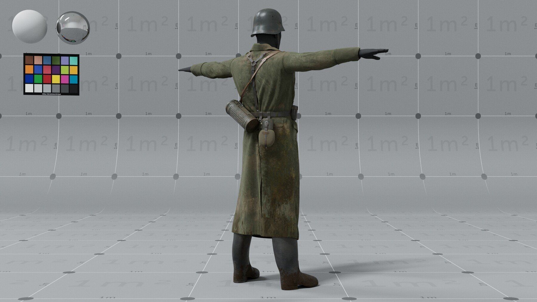 PBR 3D model - German ww2 soldier 3D model_4