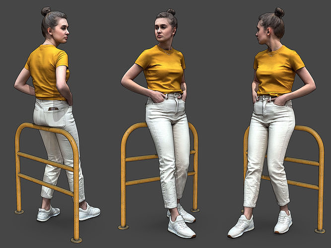 Stylized Woman Character 3D model