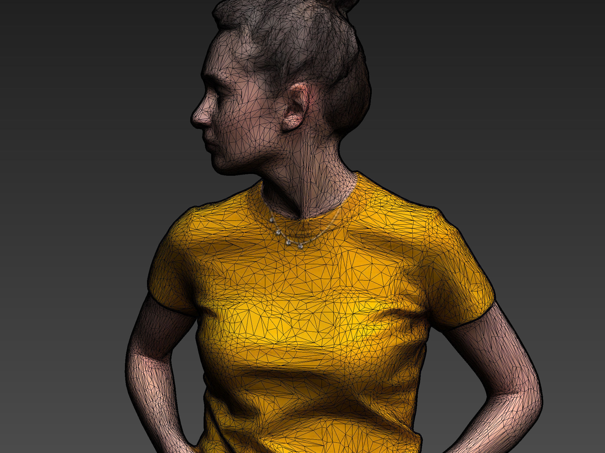 Stylized Woman Character 3D model_5