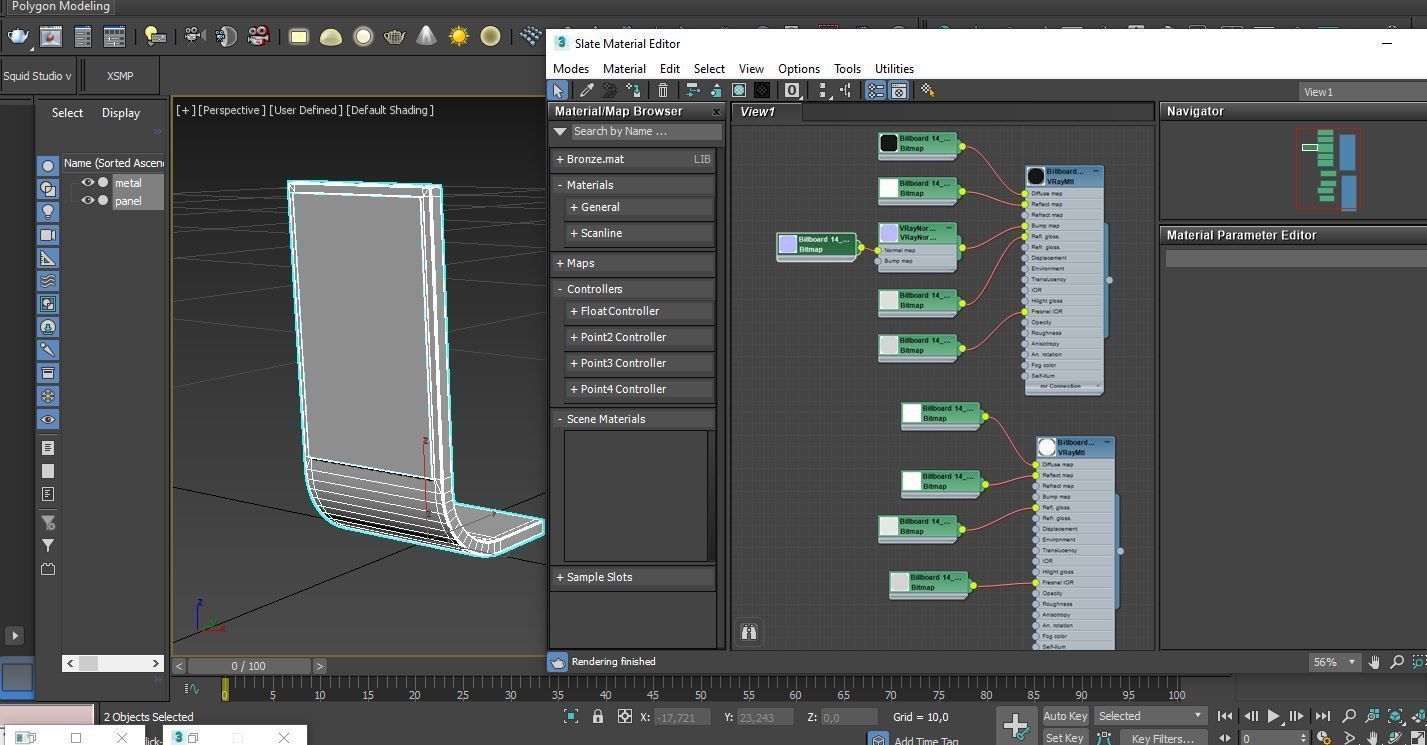 Advertising stand display Billboard 14 Low-poly 3D model_20