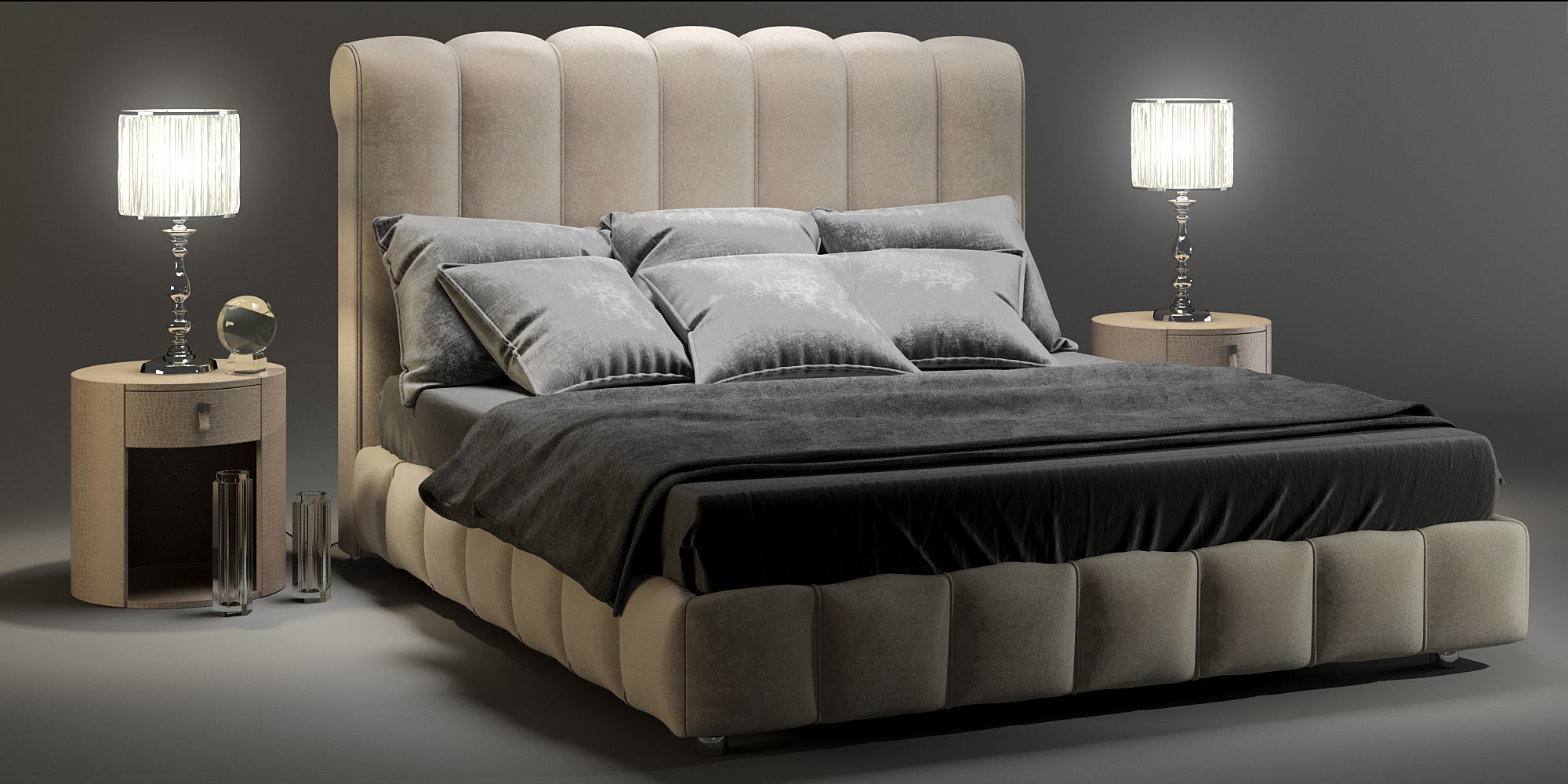 Bed Collection Vol 01    21 Items 3D model_15