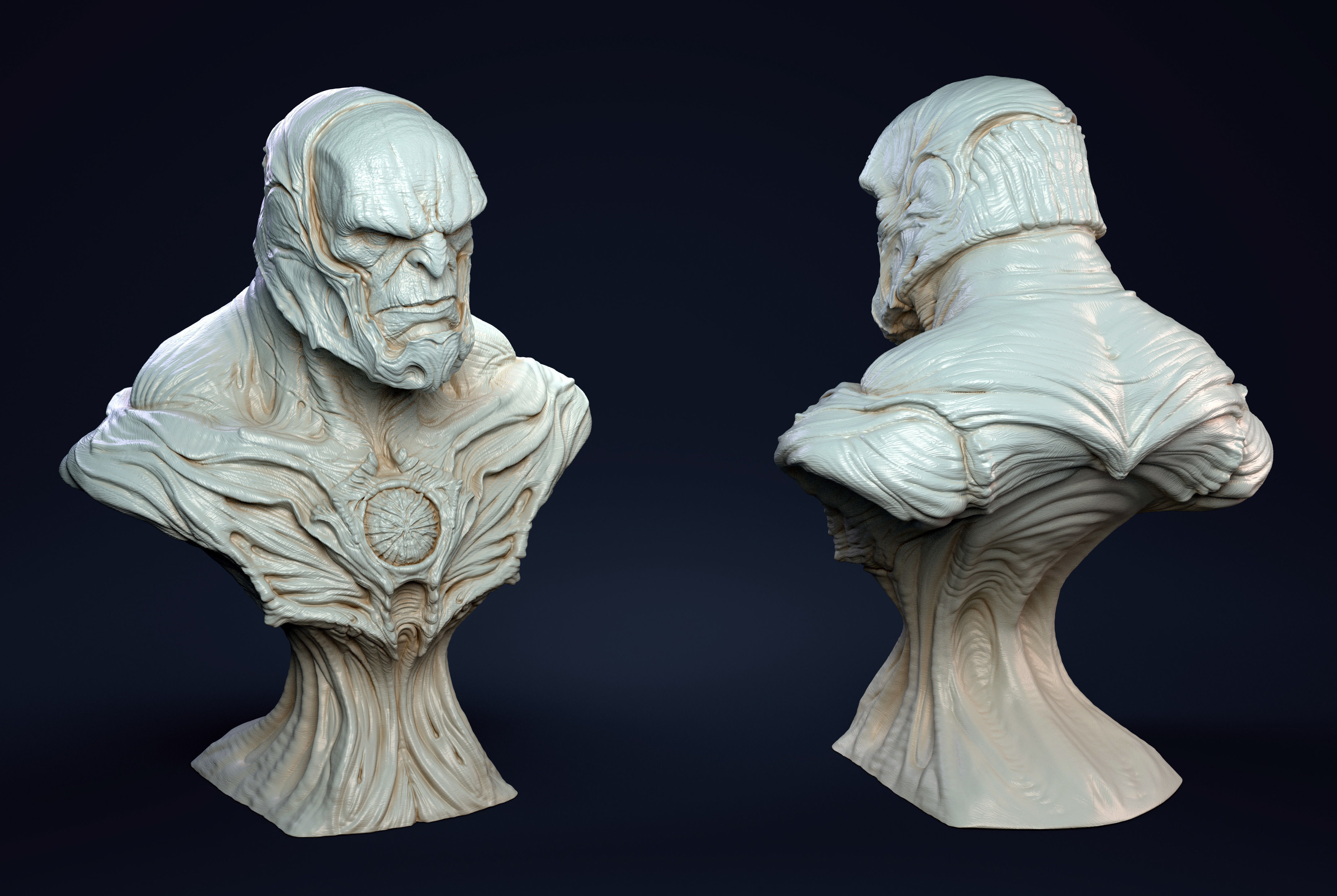 Darkseid bust Number 2 Ready for printing 3D print model_5
