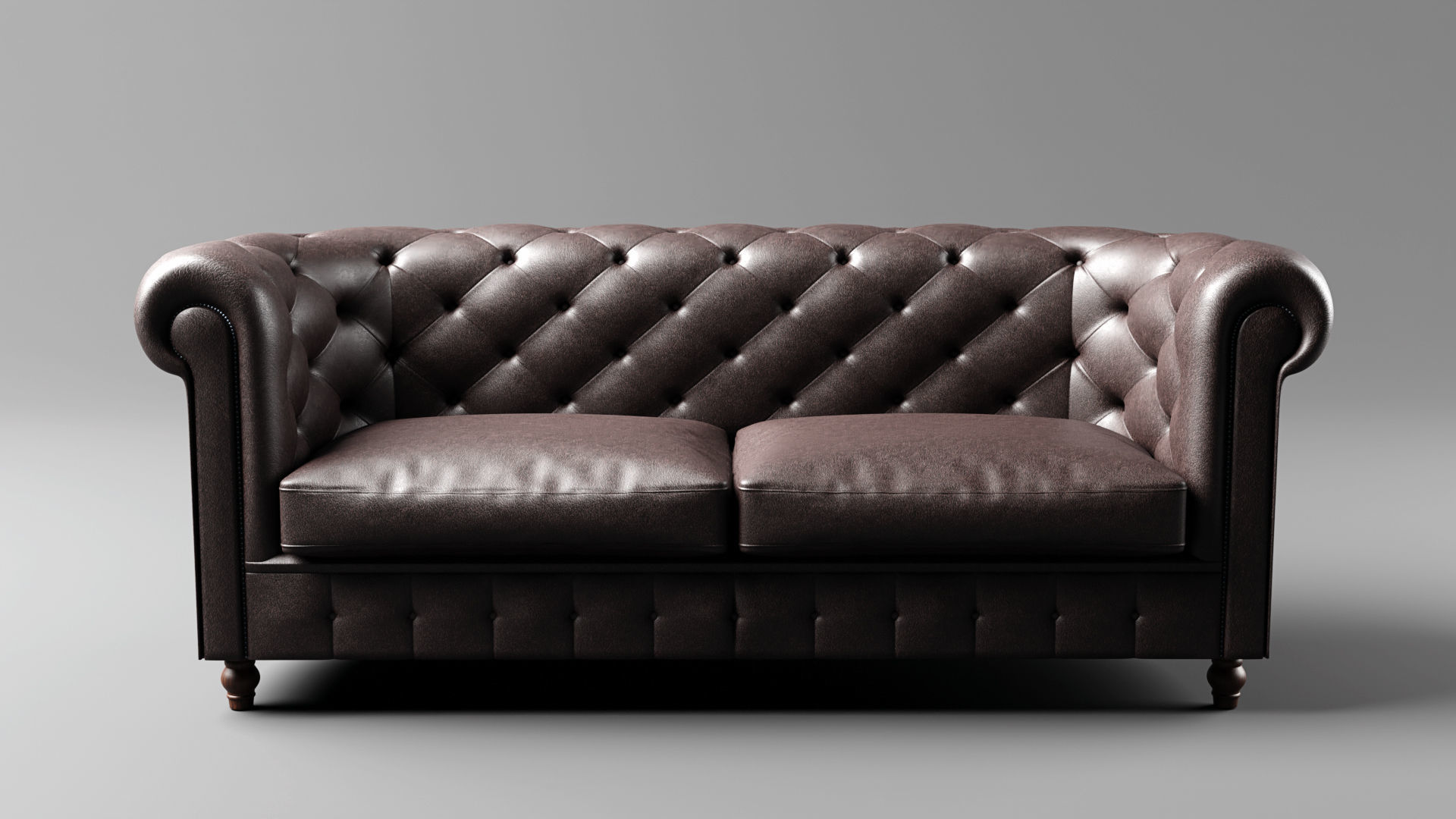 Chesterfield Sofa - High Poly 3D model_1