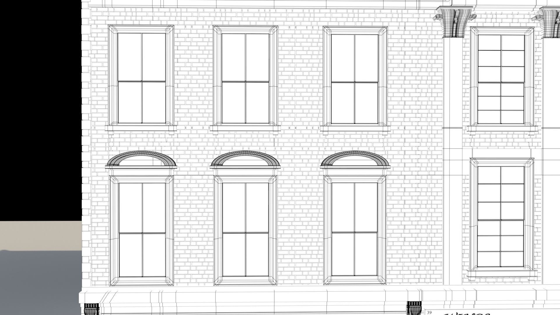 Town Building - 3D model_14