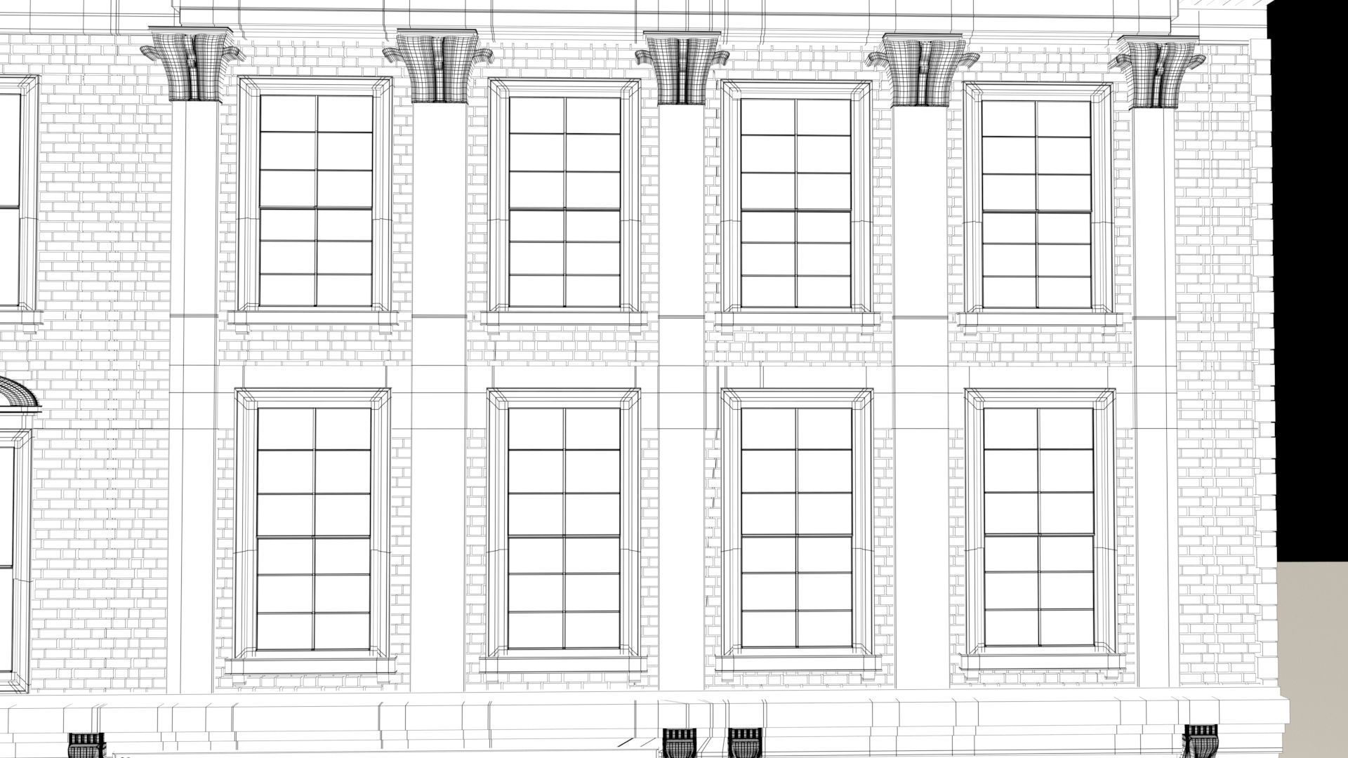 Town Building - 3D model_13