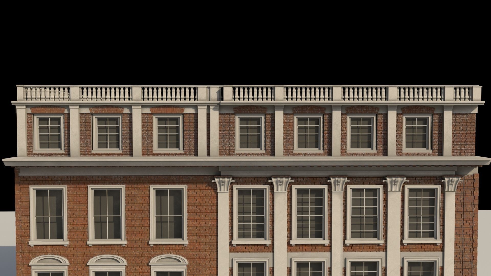 Town Building - 3D model_3