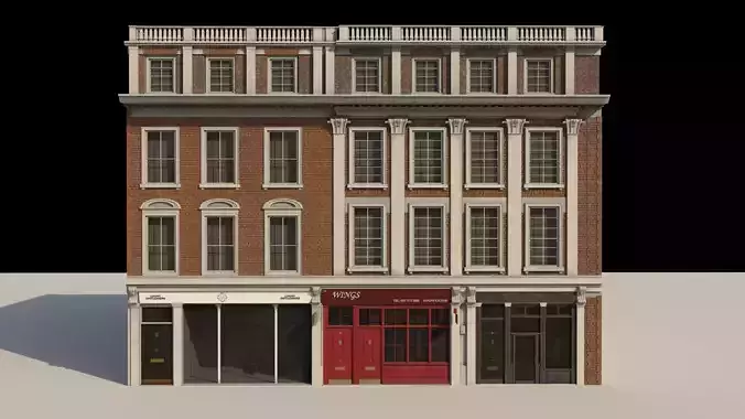 Town Building - 3D model