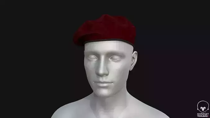 Military Beret Claret Red PBR 