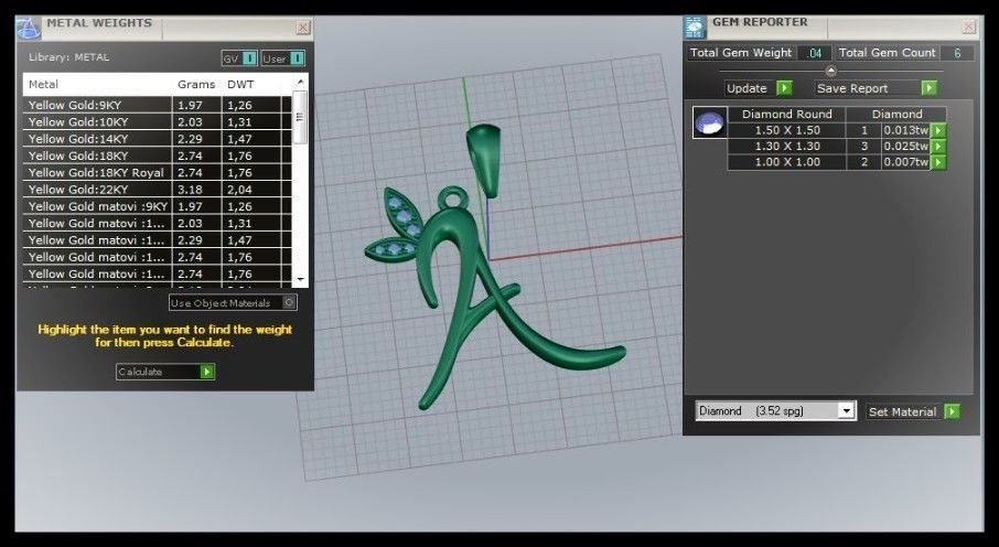 A Letter Leaf Style  3D print model_9