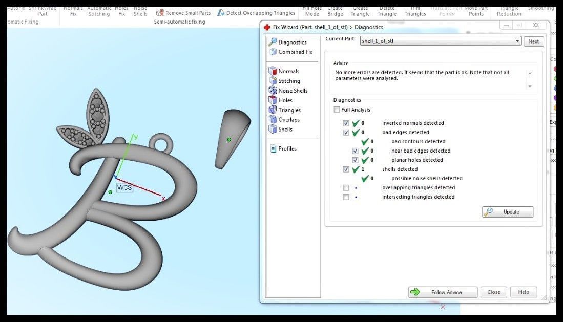 B Letter Leaf Style 3D print model_10