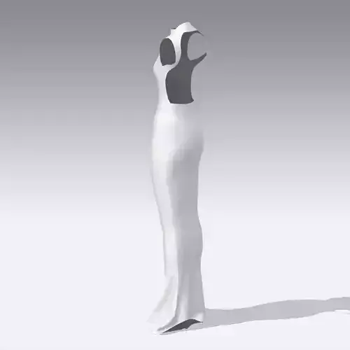 BACK DECORATED DRESS