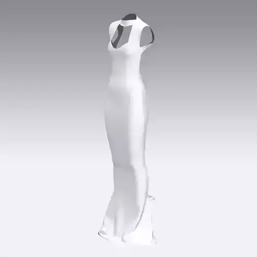 BACK DECORATED DRESS