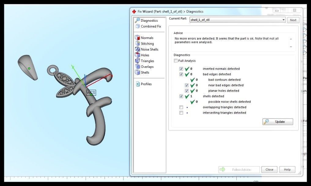 F Letter Leaf Style 3D print model_10