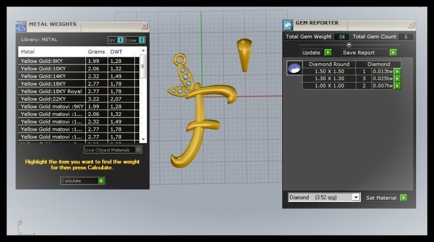 F Letter Leaf Style 3D print model_9