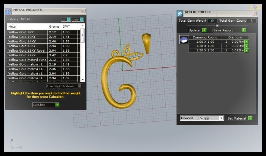 G Letter Leaf Style 3D print model_9