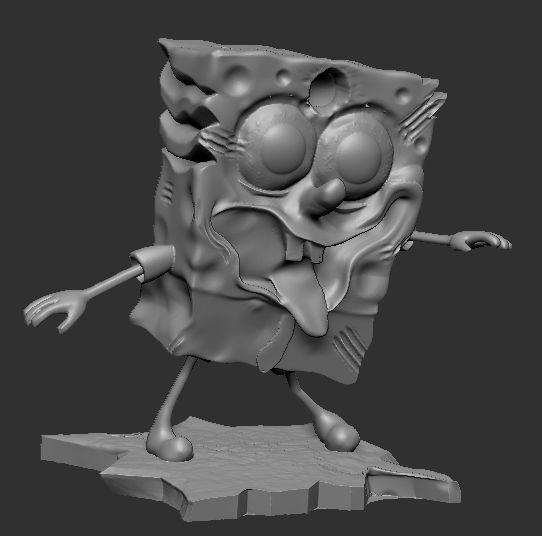 Zombie spobgebob 3D print model_1