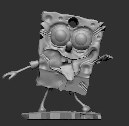 Zombie spobgebob 3D print model_0